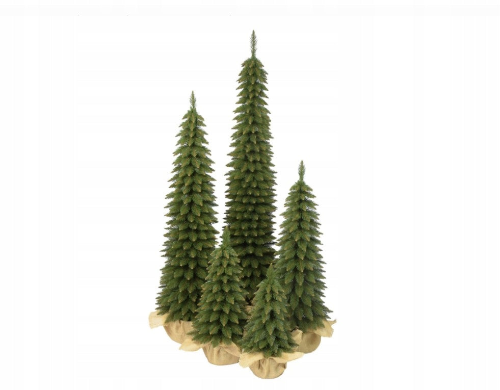CHRISTMAS TREE Spruce SLIM in jute 60CM different sizes