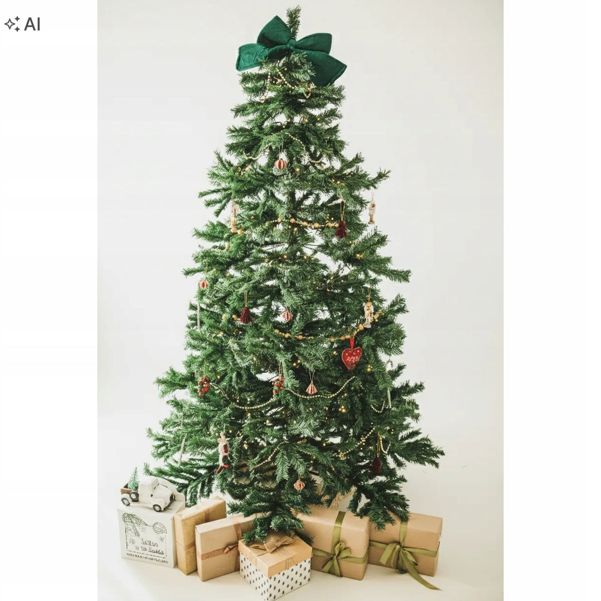 CHRISTMAS TREE artificial Pine CHILLY 240 cm thick as alive + solid STAND Christmas tree type artificial