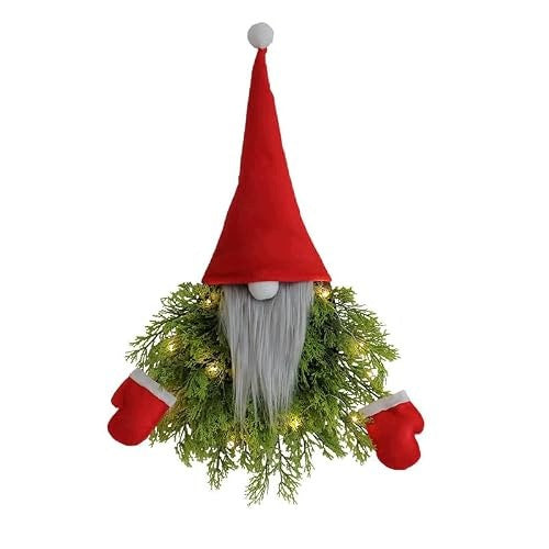 CHRISTMAS WREATH SANTA CLAUS 40X55 CM FELT DECORATION GIFT Brand no brand