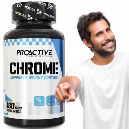 CHROME weight loss control INHIBITS APPETITE thermogenic STRONG 200ug 180 tab