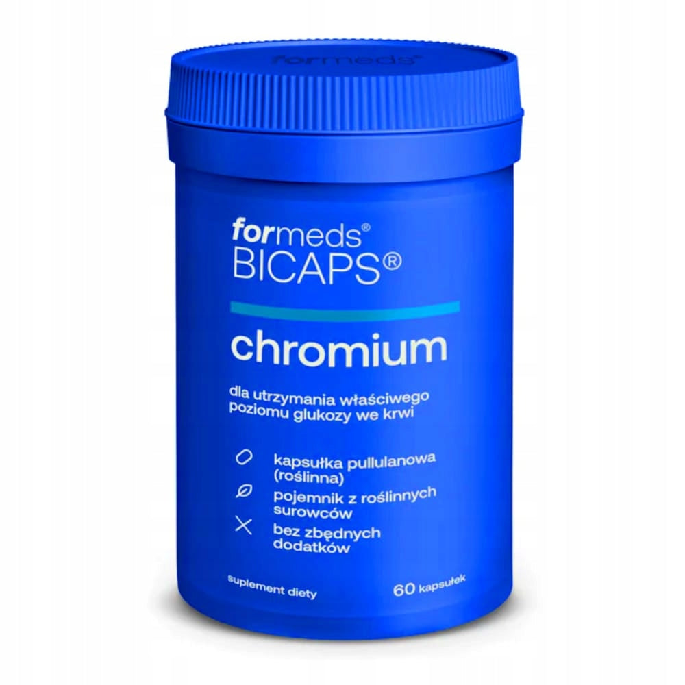 CHROMIUM BICAPS ForMeds 60 caps. Chromium 200µg - Sugar and Metabolism