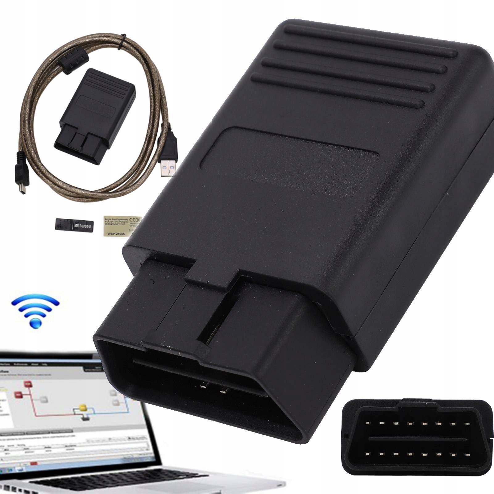CHRYSLER DIAGNOSTIC INTERFACE V17.04.27 MICROPOD 2 OBD2 PROGRAMMER SCAN