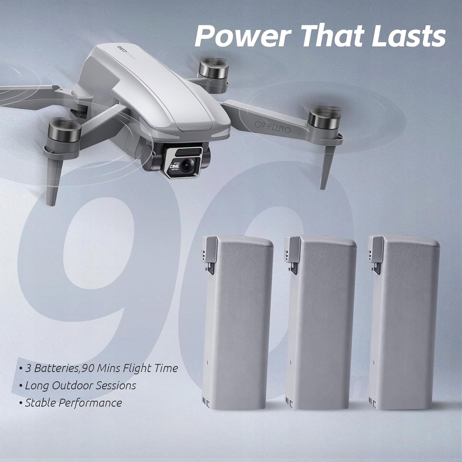 CHUBORY GPS Drone with 4K EIS RC Screen 4,5'' 3 Batteries 90 min <249 g Manufacturer code G9 Pluto