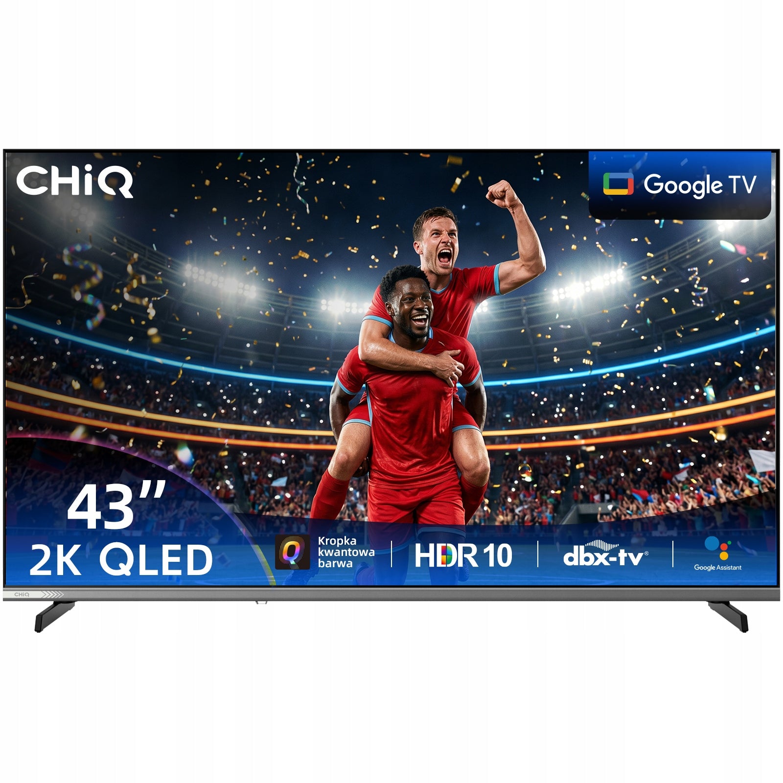 CHiQ Google TV QLED 43 inches FHD 60HZ Smart TV L43QST