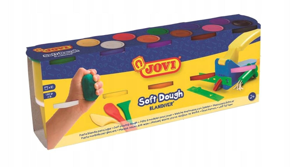 Plastilin Jovi 10 Farben, 1100g 