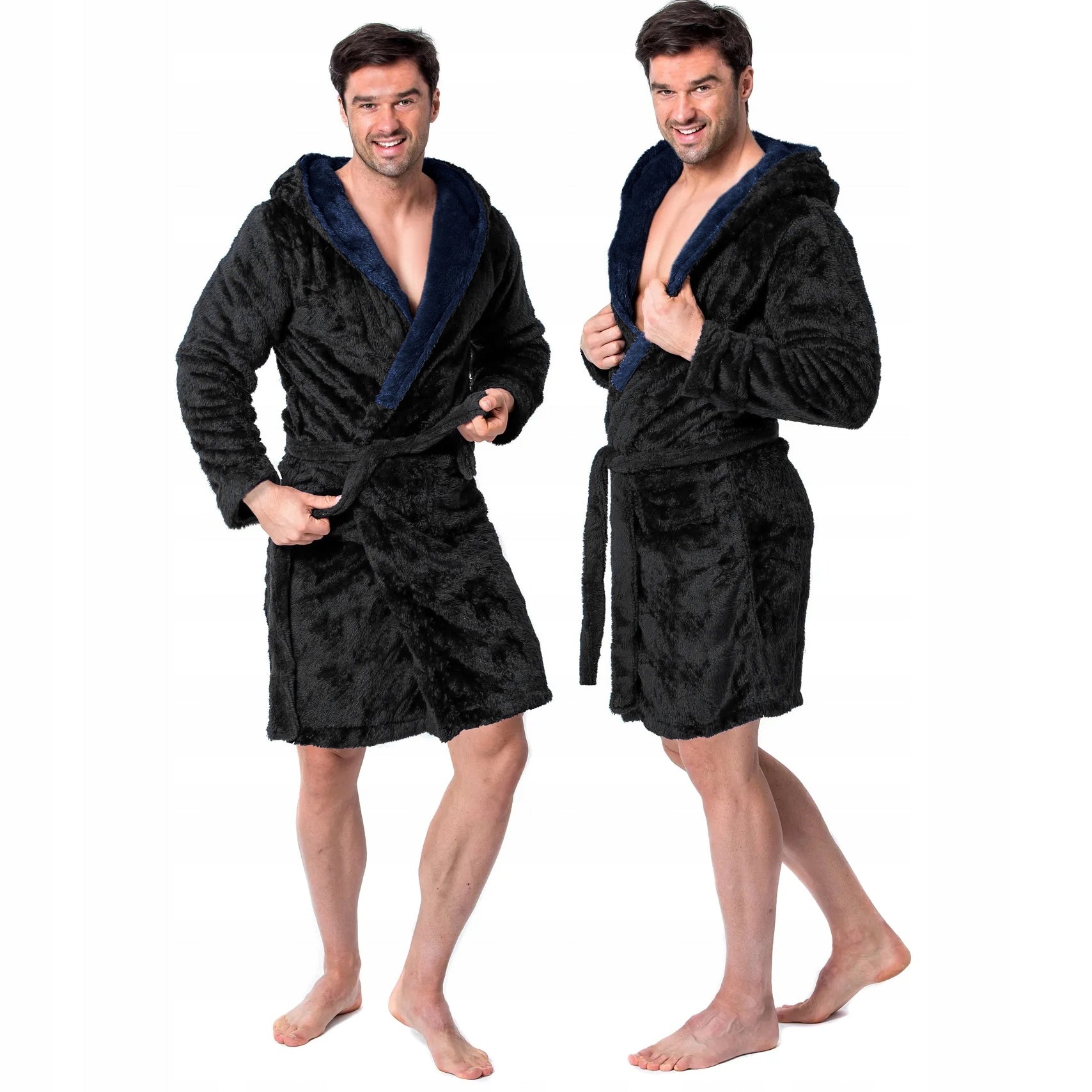 Damen-Bademantel Jordan Black Navy 
