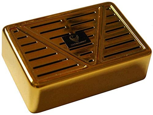 CIGAR HUMIDIFIER GERMANUS GOLD WITH CRYSTALS CONTAINER 25 CYG FOR HOME Brand no brand