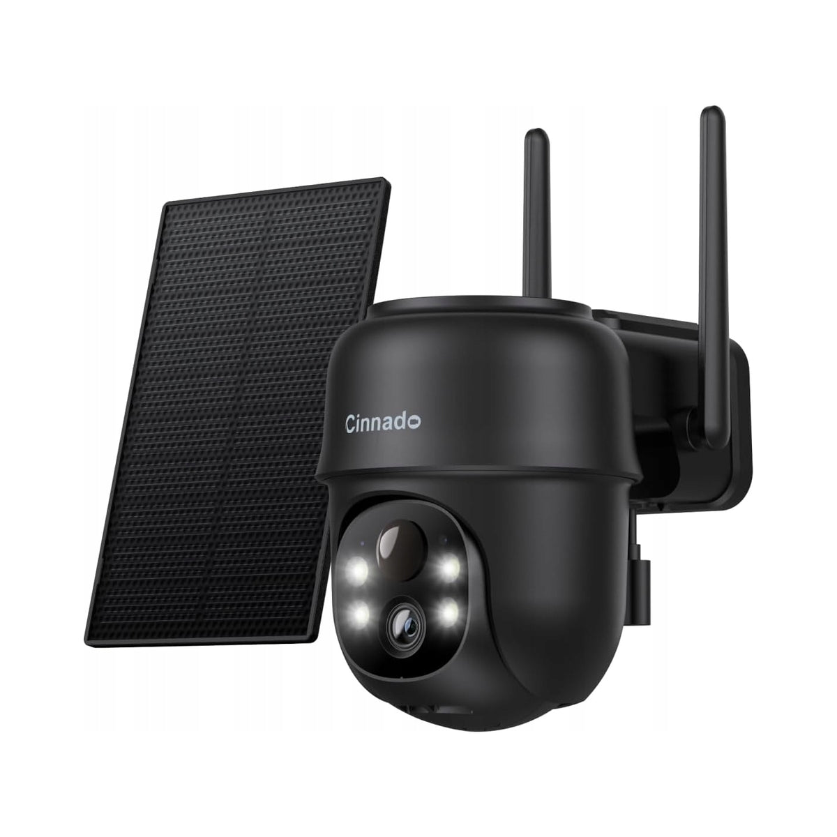 CINNADO Outdoor Solar Camera 2K Wireless 360 Degree IP65 Audio