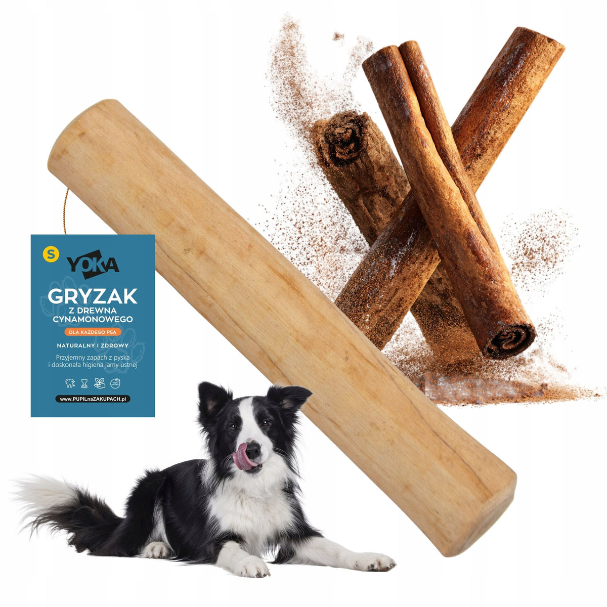CINNAMON Stick Natural DOG TEETHER Size S