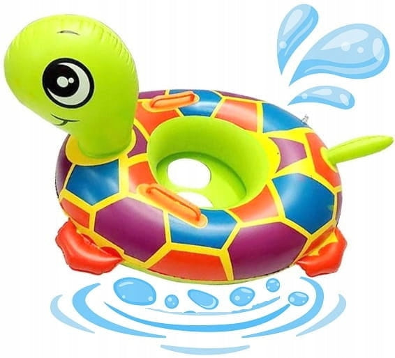 CIRCLE INFLATABLE CIRCLE FOR SWIMMING POOL WATER TURTLE Kid's age 3＋ years
