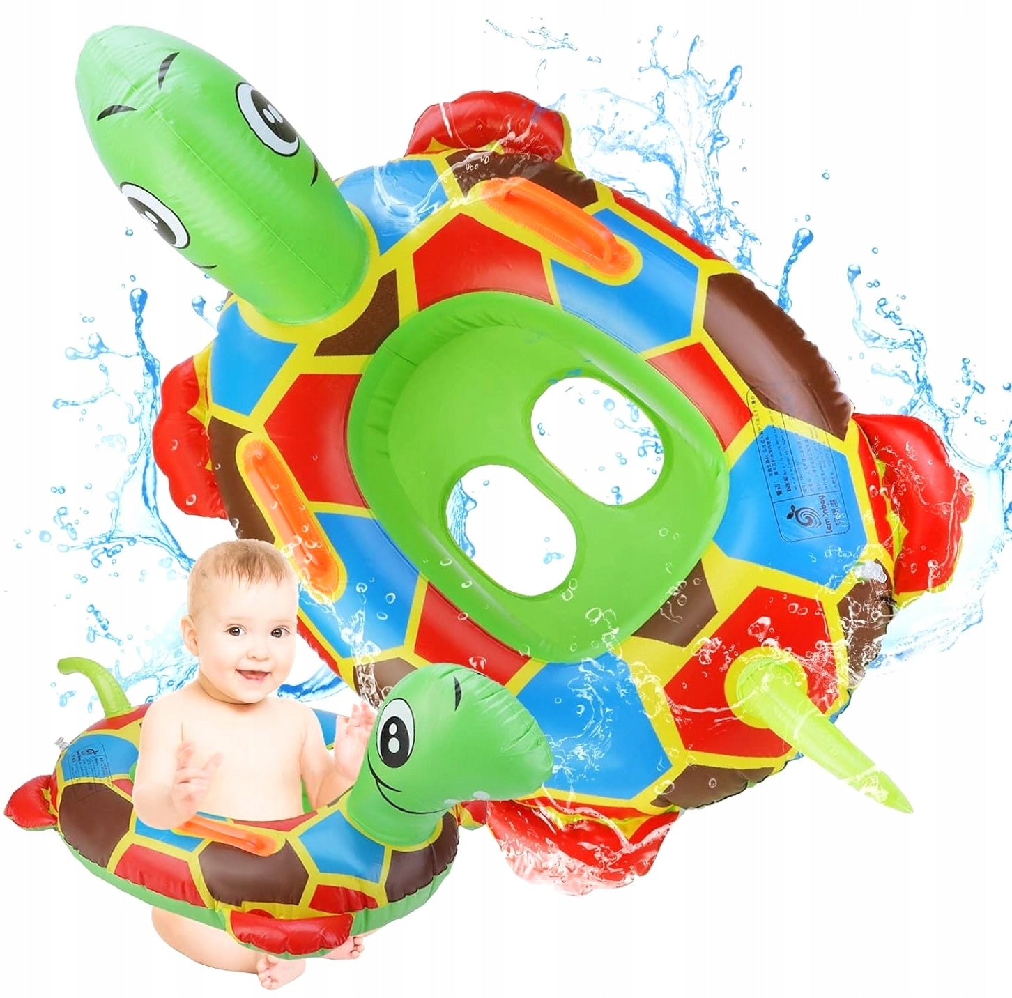 CIRCLE INFLATABLE CIRCLE FOR SWIMMING POOL WATER TURTLE