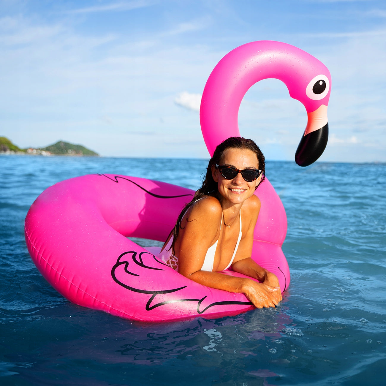 CIRCLE INFLATABLE FOR SWIMMING WATER MATTRESS INFLATABLE FLAMINGO CIRCLE 120CM XXL Certificates and opinions CE