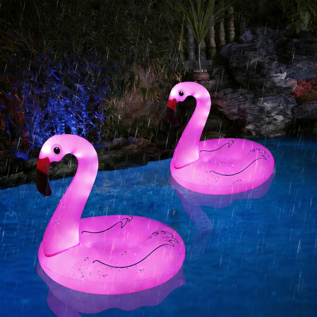 CIRCLE INFLATABLE FOR SWIMMING WATER MATTRESS INFLATABLE FLAMINGO CIRCLE 90CM XXL Model 6900581238080