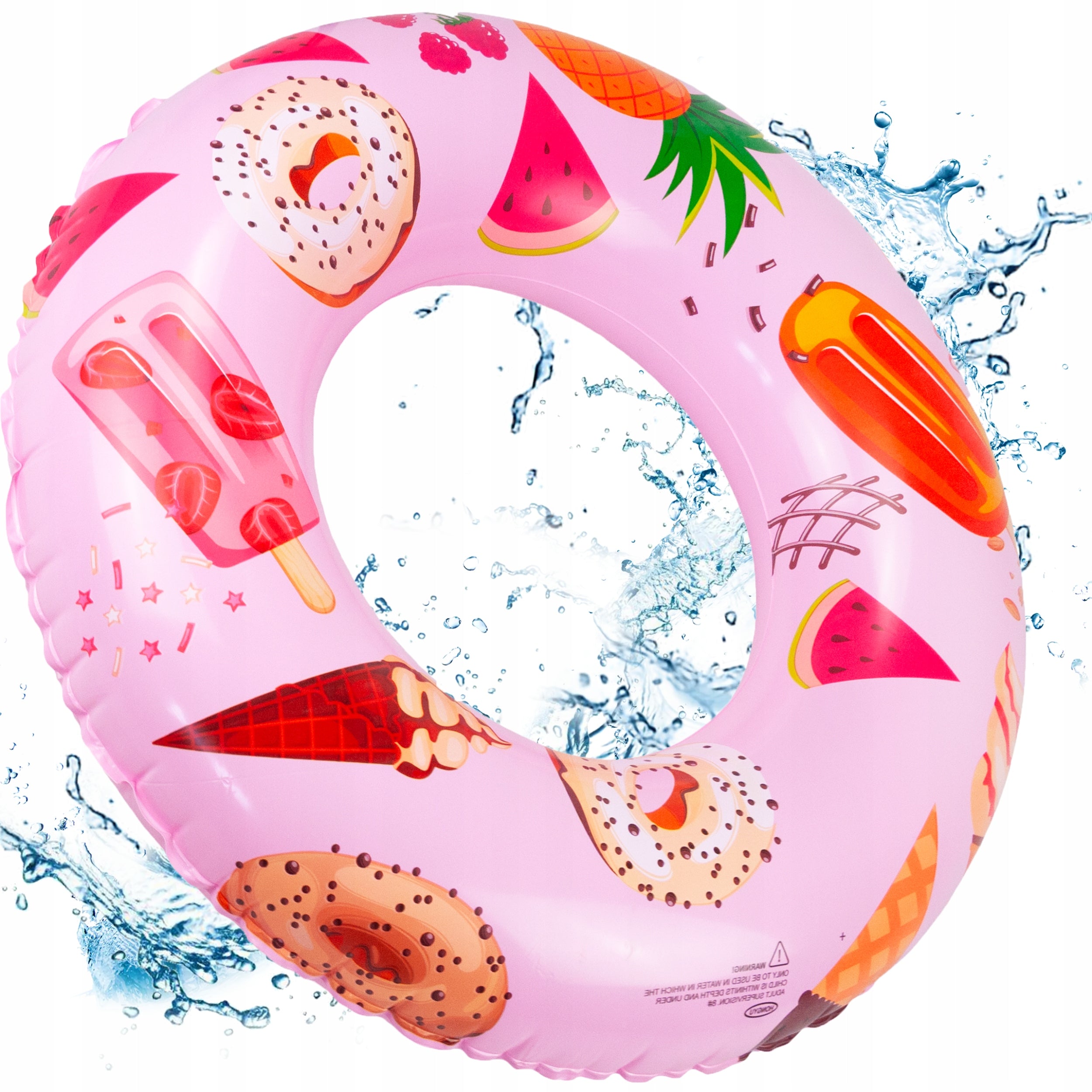 CIRCLE INFLATABLE SWIMMING BEACH CIRCLE FOR SWIMMING POOL SEA PINK CHILDREN Model TG77797
