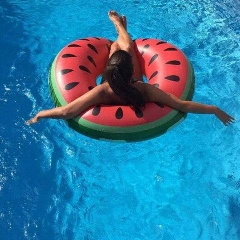 CIRCLE INFLATABLE SWIMMING CIRCLE MATTRESS PONTOON WATERMELON XL 120CM Brand no brand