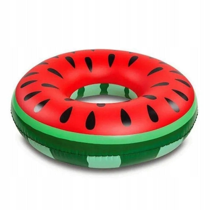 CIRCLE INFLATABLE SWIMMING CIRCLE MATTRESS PONTOON WATERMELON XL 120CM