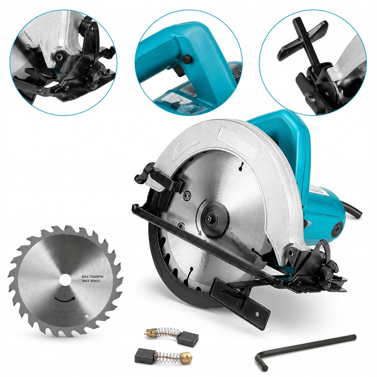 CIRCULAR SAW FOR WOOD 2300W 185mm ELECTRIC COUNTRY