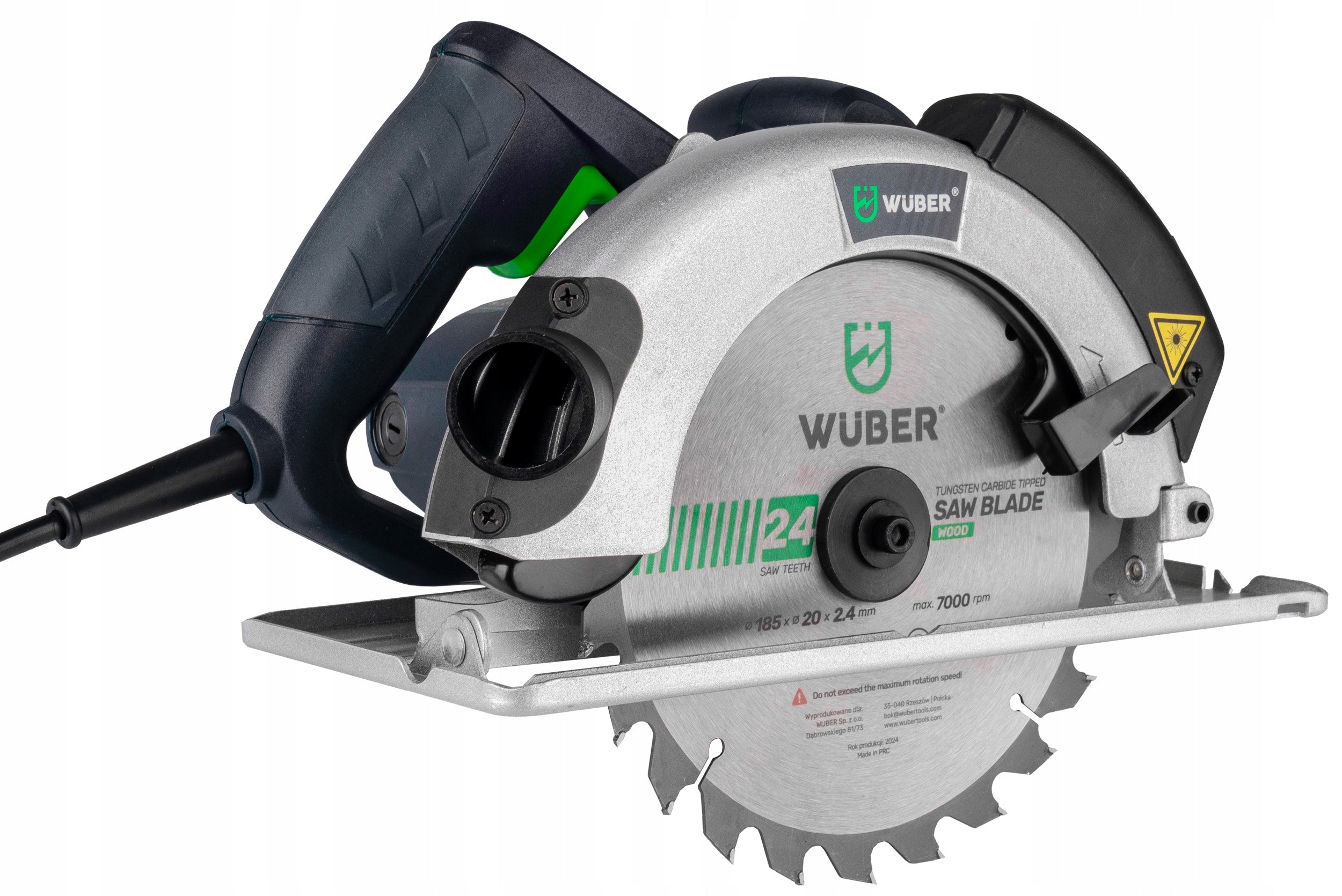 CIRCULAR SAW HAND SAW FOR WOOD WITH LASER 2400 IN STRONG Power supply mains