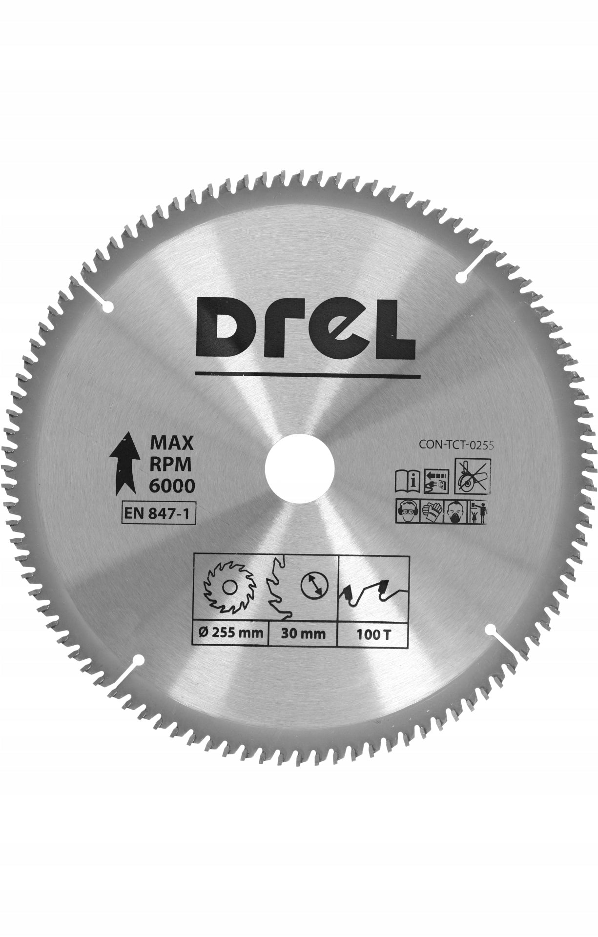 CIRCULAR SAW, SHIELD WITH VISION FOR CUTTING ALUMINUM,COPPER 255 x 30 mm 100Z