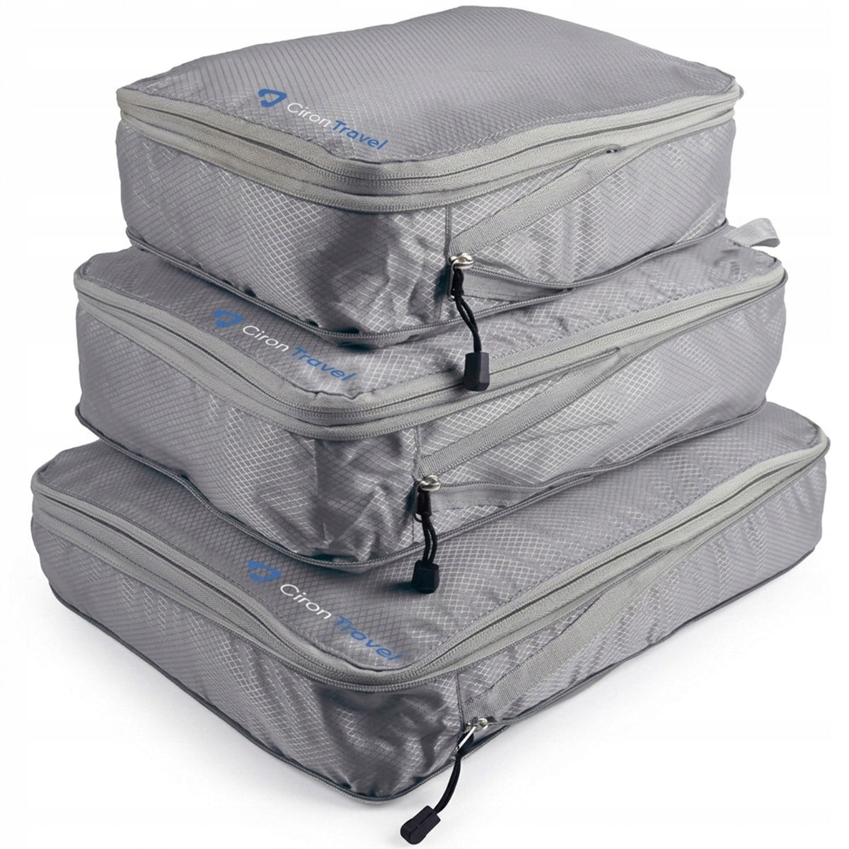 CIRON TRAVEL SET 6x TRAVEL ORGANIEZER for compression backpack suitcase Color gray
