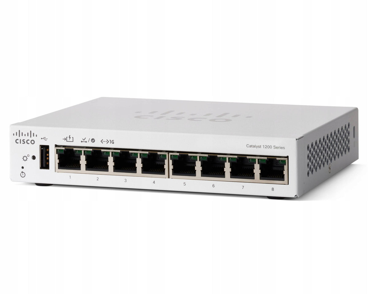 CISCO Catalyst 1200 8-Port GE Desktop Ext PS PoE Input Manufacturer Cisco
