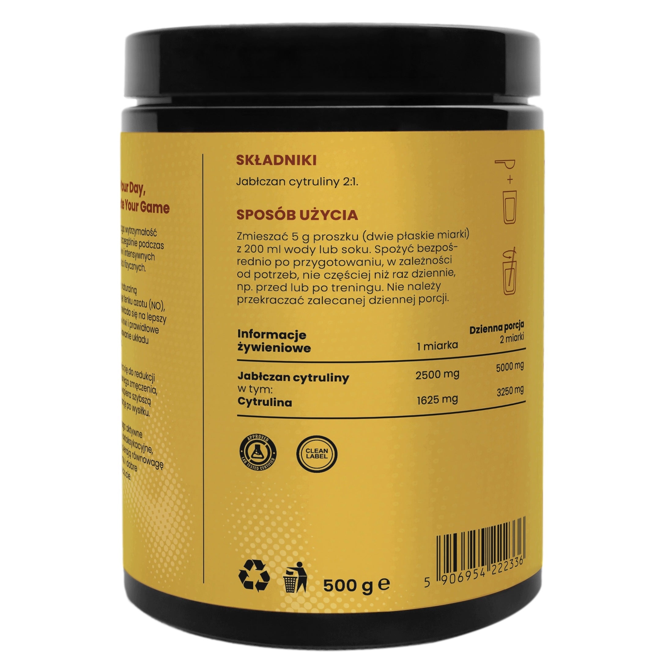 CITRULLINE MALATE Natural Flavour Malate Muscle Pump Strength 1000 g Packaging status original