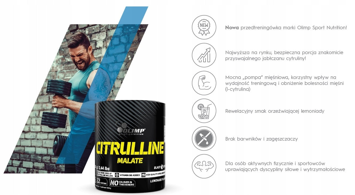CITRULLINE Olimp Citrulline 200g citrulline malate Expiration date at least 1 year from the date of purchase