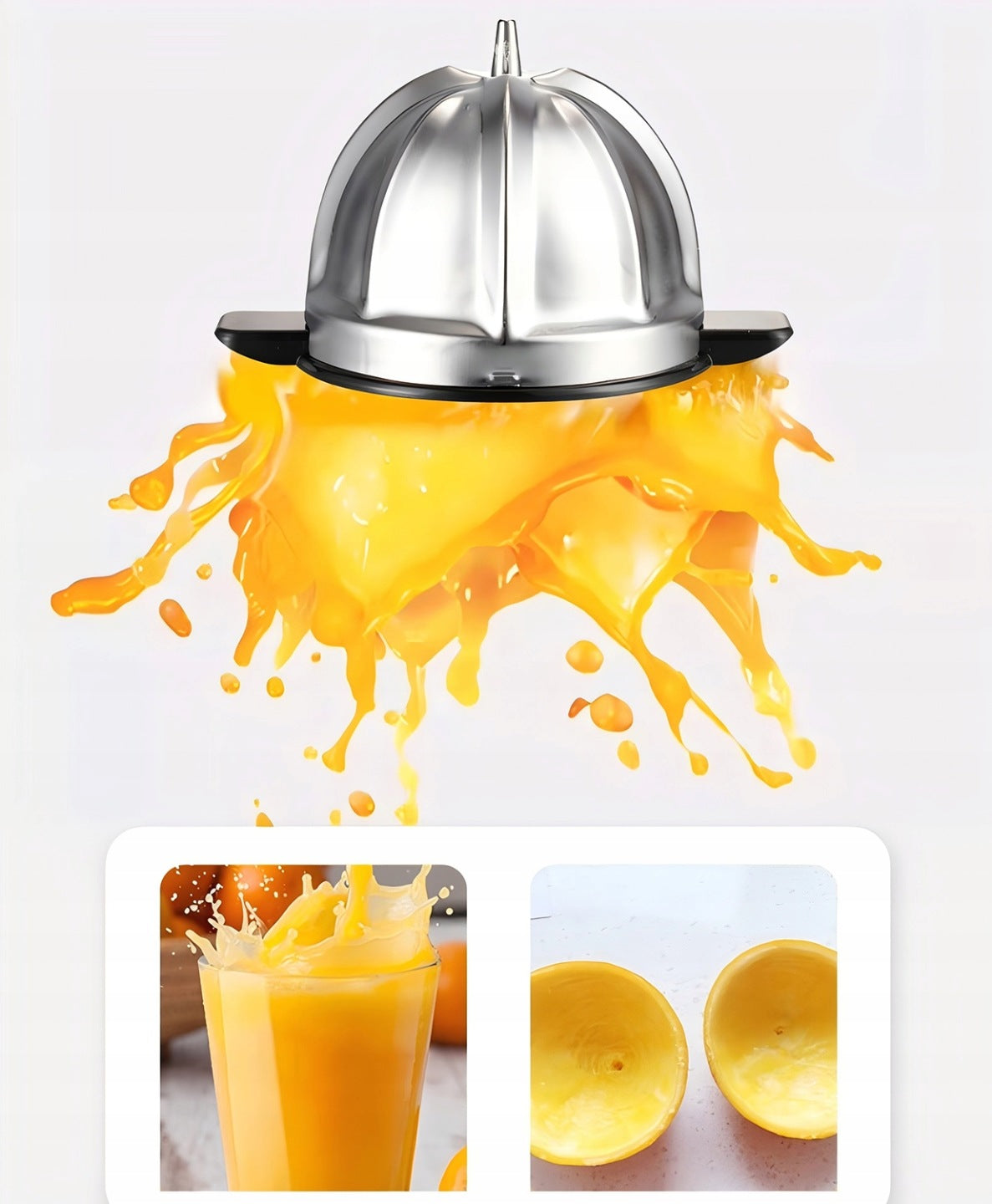 CITRUS JUICER ELECTRIC STAINLESS STEEL 700W - 12000RPM Functions smooth start speed regulator