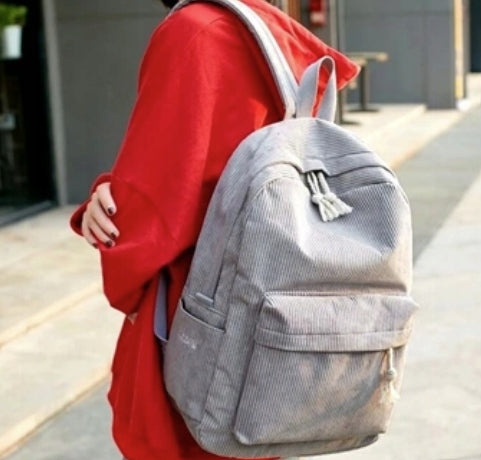 CITY BACKPACK ROOMY SOFT FASHIONABLE TOURIST CORDUROY LARGE SCHOOL Brand EdiBazzar