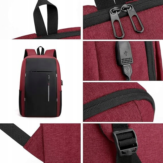 CITY BACKPACK SCHOOL LAPTOP USB SPORTS LUGGAGE AIRPLANE WIZZAIR RYANAIR Kind city