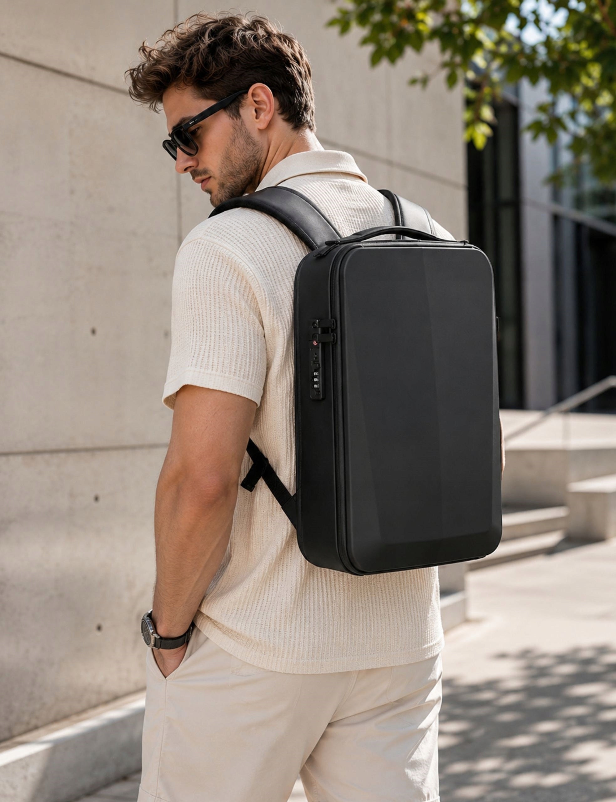 CITY LAPTOP BACKPACK WATERPROOF BUSINESS USB CIPHER TSA IMITI BLACK Kind city