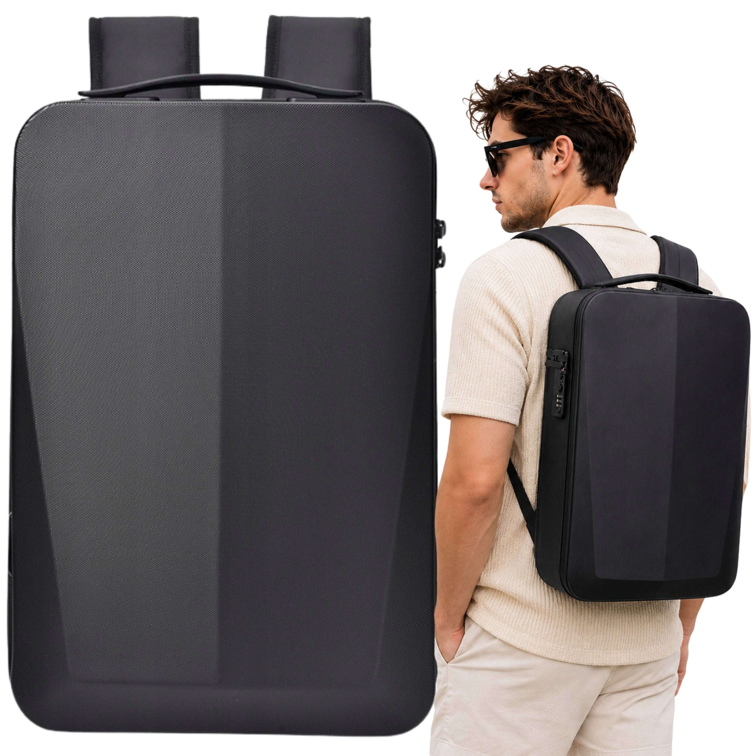 CITY LAPTOP BACKPACK WATERPROOF BUSINESS USB CIPHER TSA IMITI BLACK