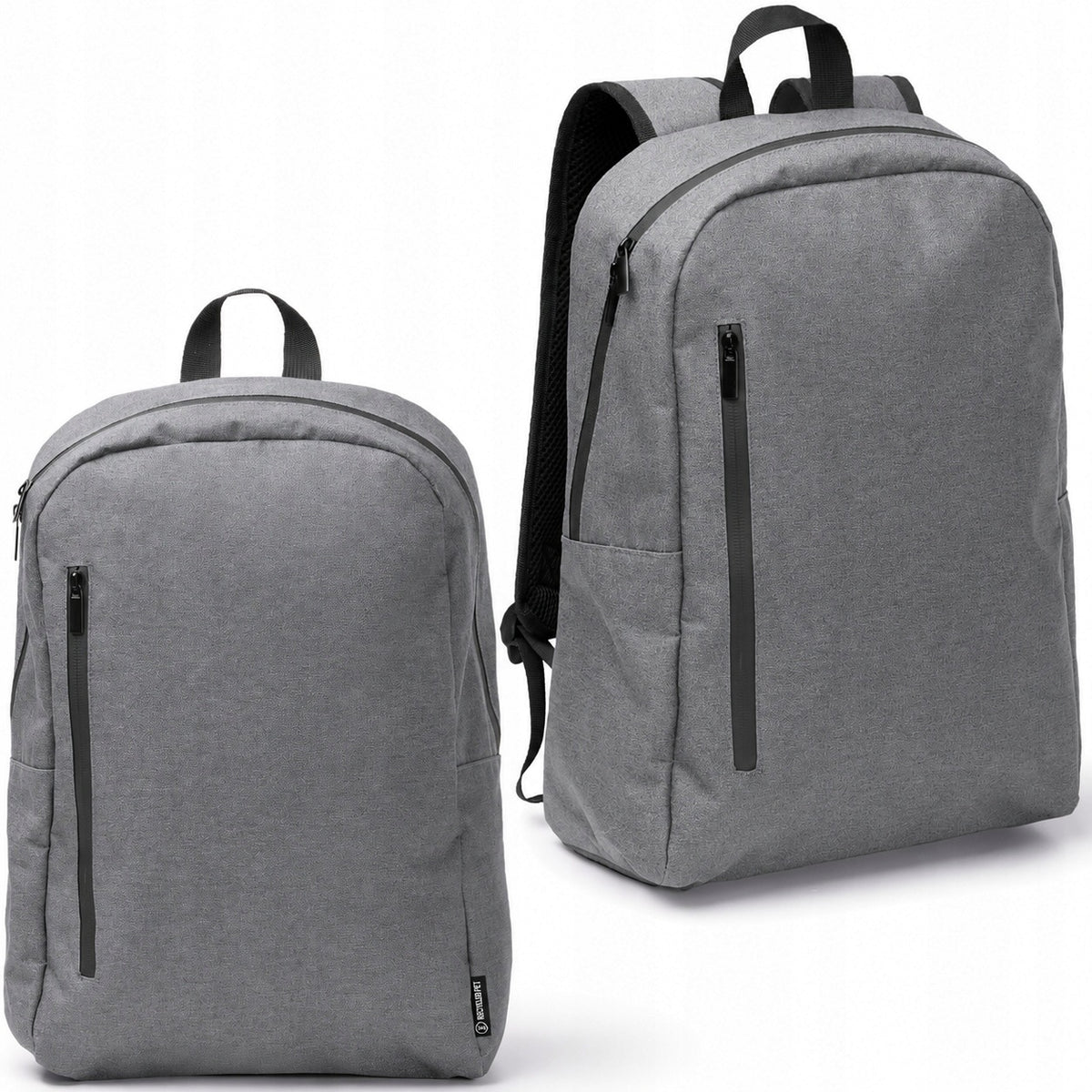 CITY LAPTOP SCHOOL BACKPACK TRAVEL TO WORK GREY WATERPROOF 19L