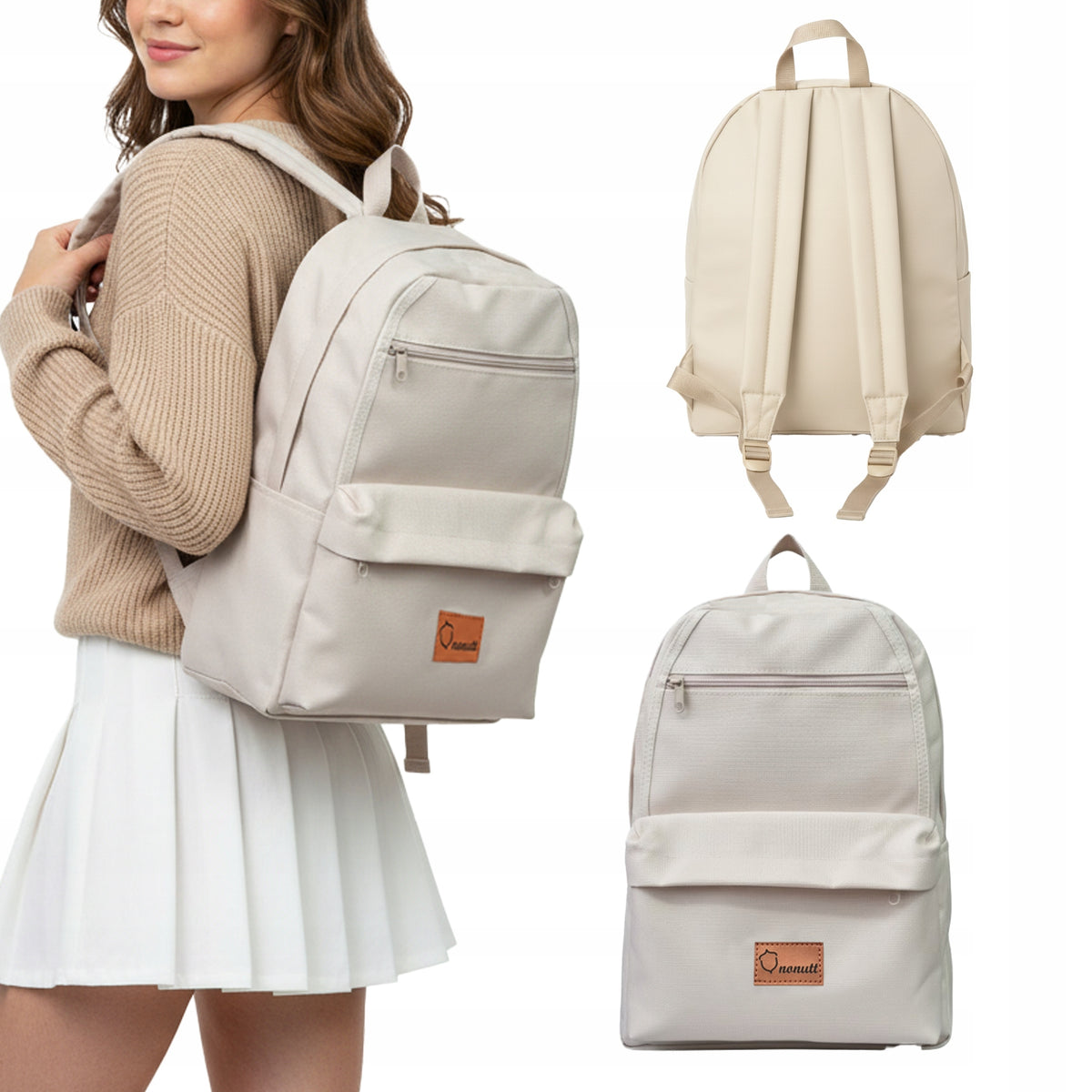 CITY SCHOOL BACKPACK FOR AIRPLANE FOR WORK TRAVEL ROOMY
