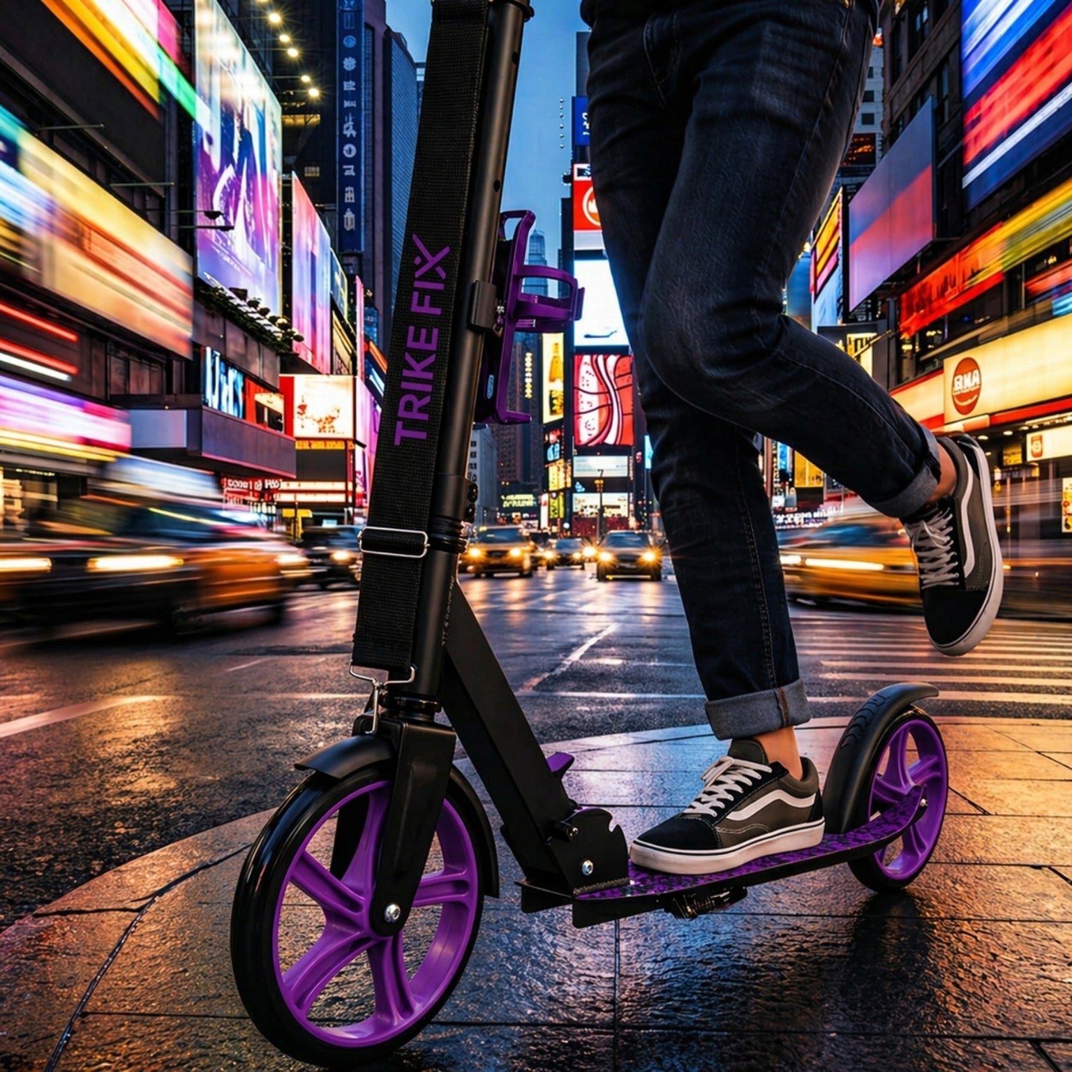 CITY SCOOTER FOLDING TWO-WHEELED LIGHT FOR CHILDREN AND ADULTS BRAKE Kind two-wheeled