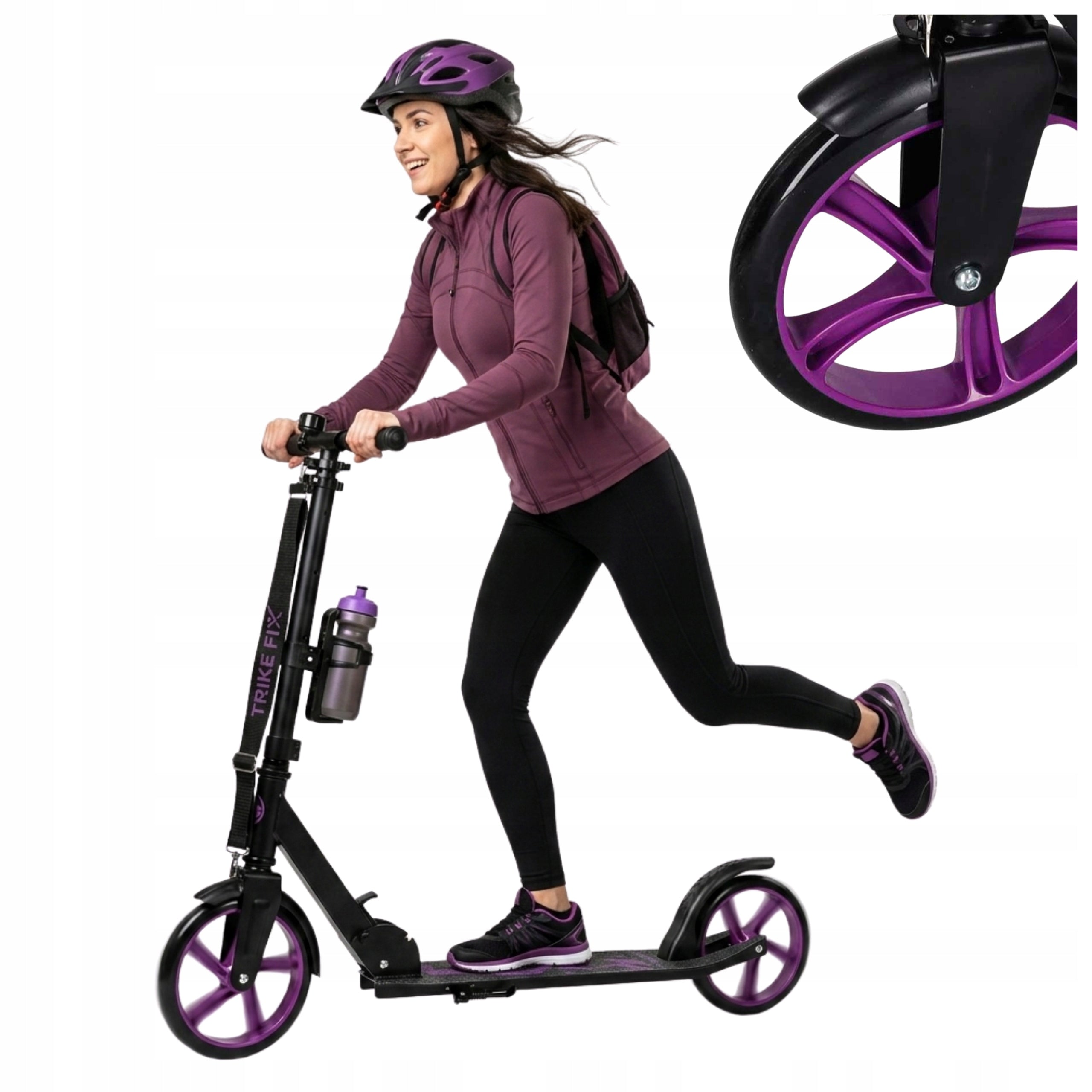 CITY SCOOTER FOLDING TWO-WHEELED LIGHT FOR CHILDREN AND ADULTS BRAKE