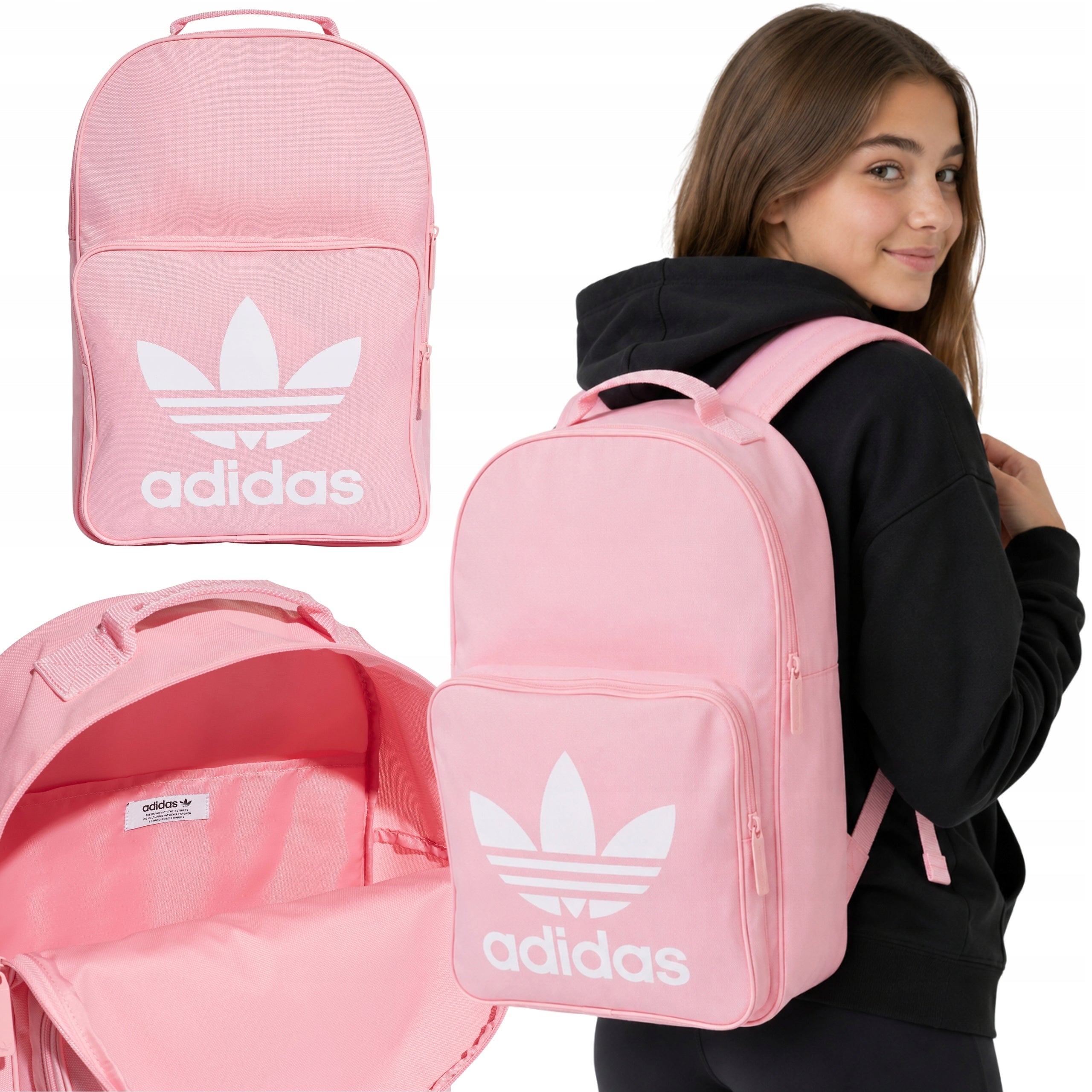 CITY SPORTS BACKPACK ROOMY FOR YOUTH SCHOOL ADIDAS A4
