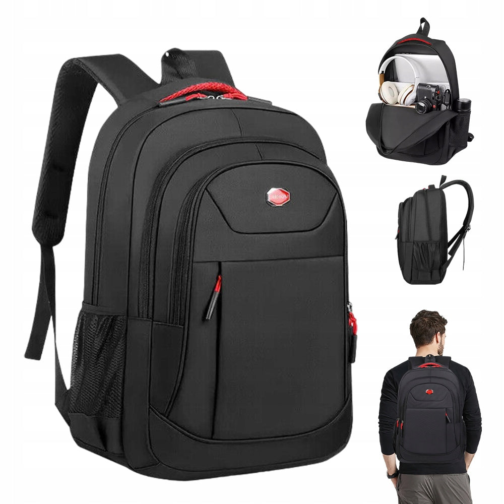 CITY SPORTS SCHOOL BACKPACK BLACK WOMEN'S MEN'S FOR LAPTOP 40L