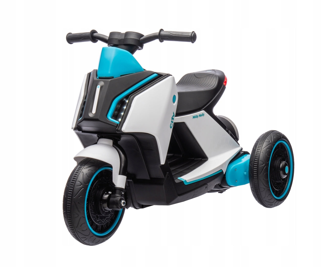 CITY WHITE CHILDREN'S SCOOTER FOR BATTERY MILLY MALLY UP TO 25 KG