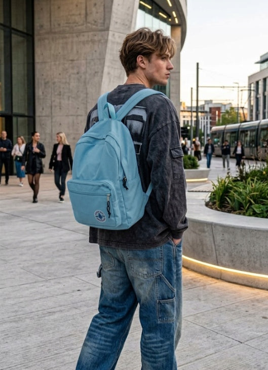 CITY YOUTH SCHOOL BACKPACK FOR SCHOOL LIGHTWEIGHT WATERPROOF BLUE Kind school
