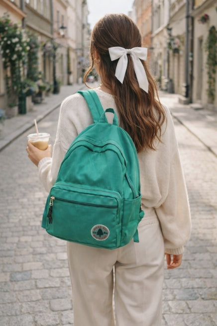 CITY YOUTH SCHOOL BACKPACK FOR SCHOOL LIGHTWEIGHT WATERPROOF GREEN Kind school