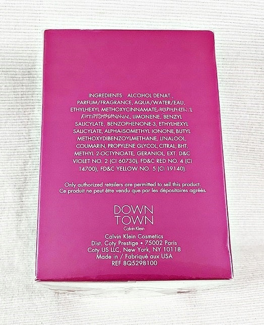 CK CALVIN KLEIN DOWNTOWN 90ML EAU DE PARFUM DOWN TOWN UNIQUE Manufacturer code 3145891164107