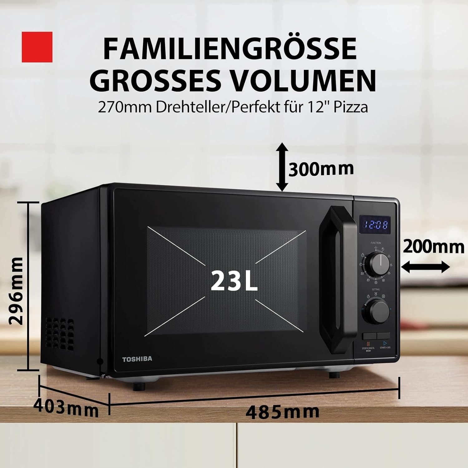CL06 Microwave oven 3in1 with grill 23l black Manufacturer code B08CCF68C7