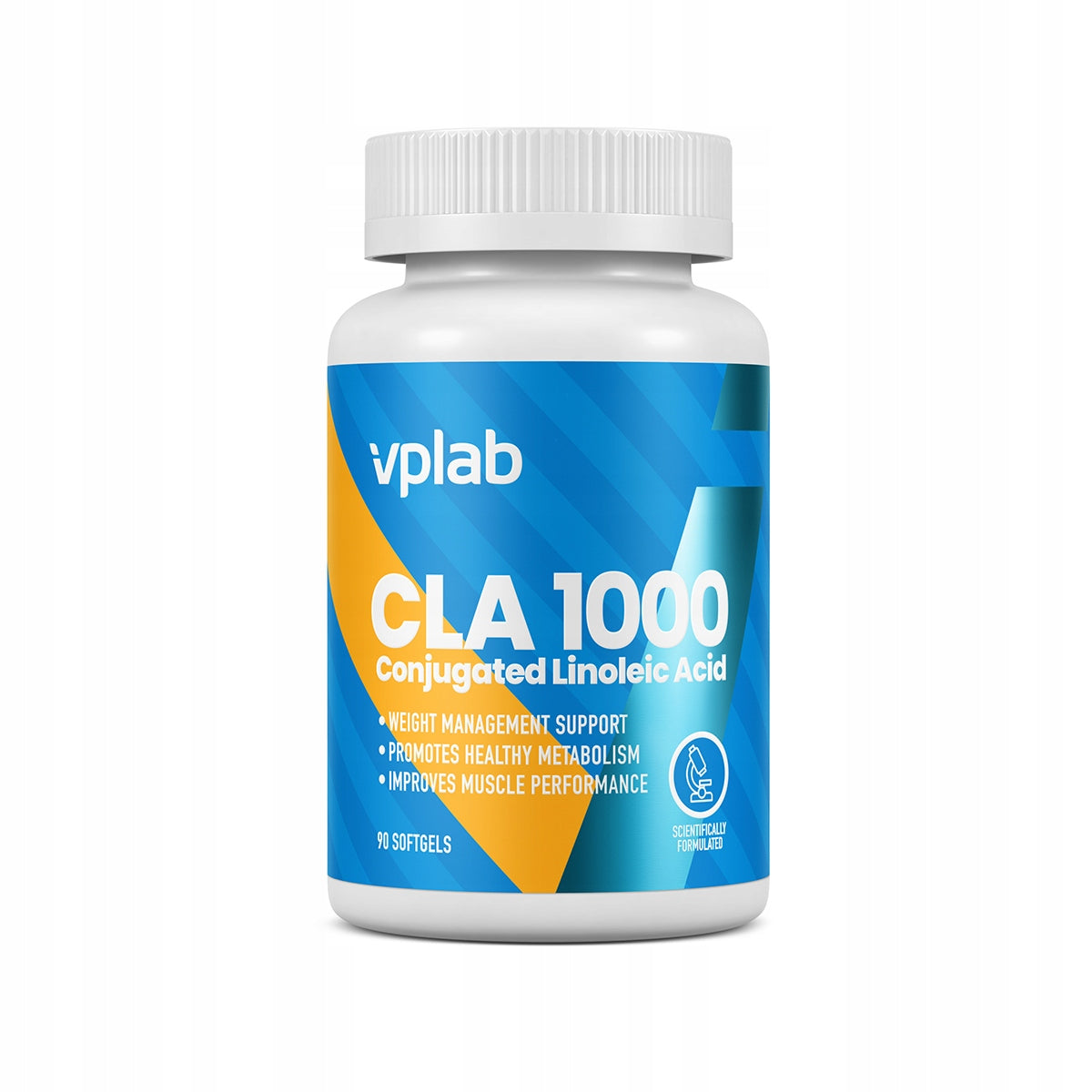 CLA 1000 Linoleic Acid VPLab Weight Loss, 90 Capsules, Metabolism Support