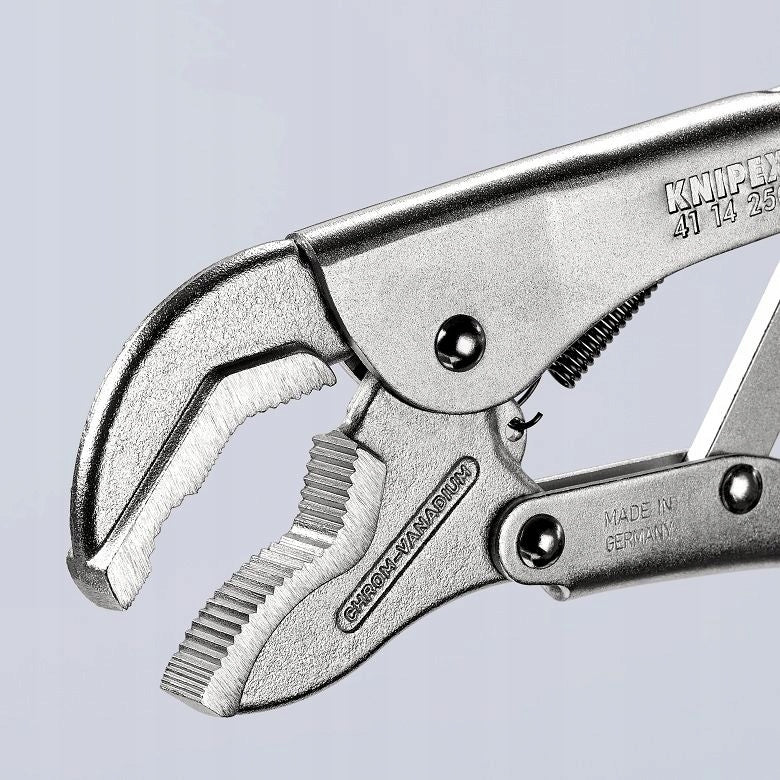 CLAMP PLIERS WITH ADJUSTMENT SCREW 250MM 41 14 250 KNIPEX Kind locking pliers