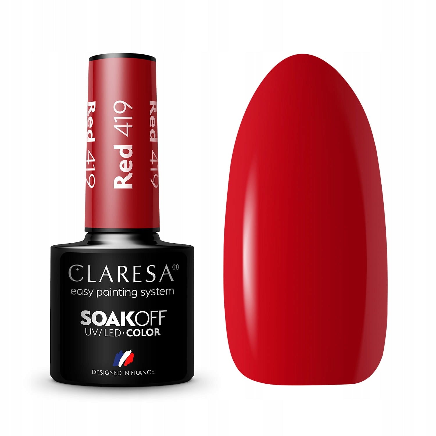 Set für Gel-Nagellack Claresa Red 419 