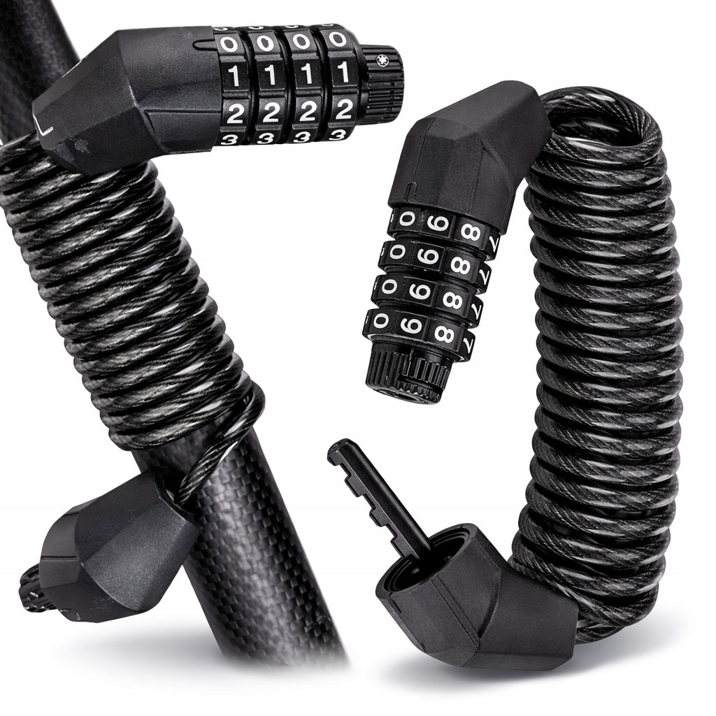 CLASP BICYCLE SECURITY LOCK CABLE FOR BICYCLE SCOOTER CIPHER CODE
