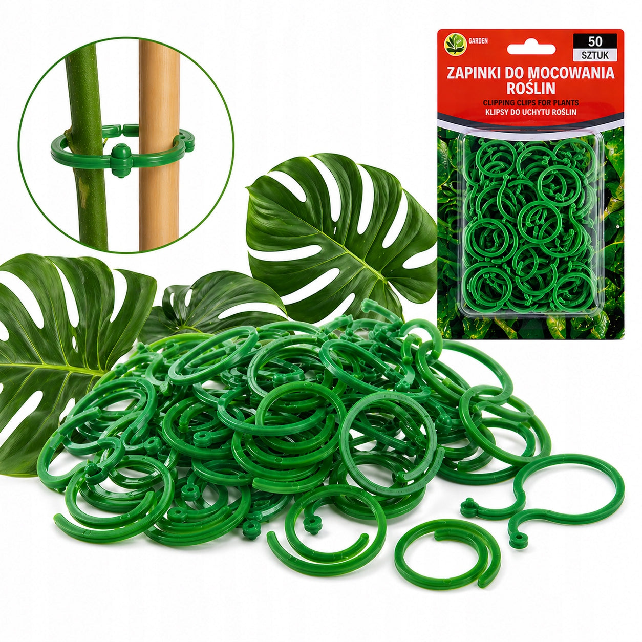 CLASPS CLIPS FOR FLOWER PLANTS STEMS STEM FIXING STEMS