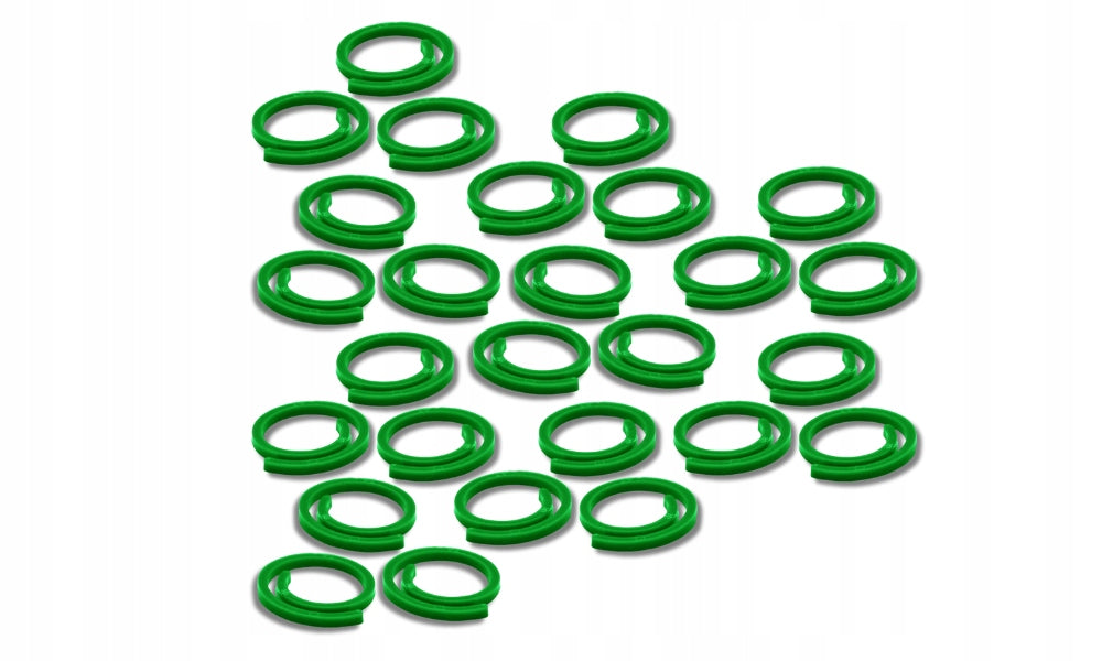 CLASPS FOR FIXING TOMATO PLANTS ON ROUND POLES 50 PIECES GREEN Color green