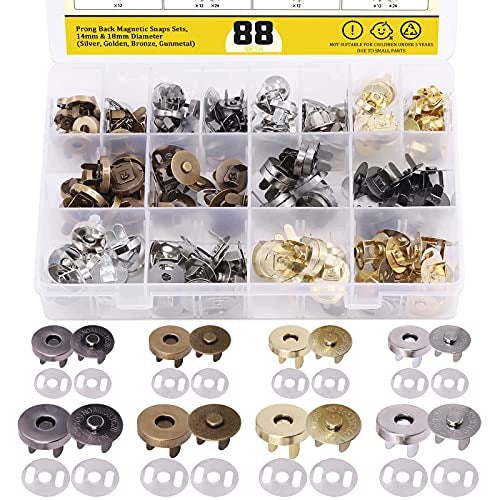 CLASPS FOR HANDBAGS AND CLOTHES 88 PCS BRONZE GOLD METAL leather for home Brand no brand